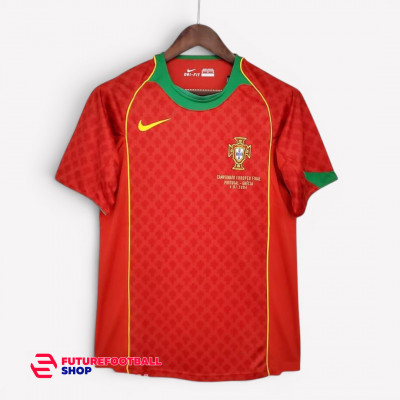 Ретро футболка сборная Португалия 2004 домашняя кубок Европы Финал