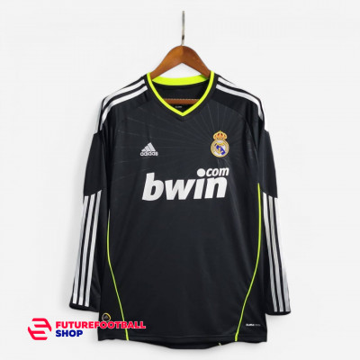 Ретро футболка Реал Мадрид 2010/11 черная длинный рукав