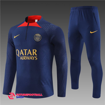 Тренировочный костюм ПСЖ PSG  2023-2024 (игровая версия) синий