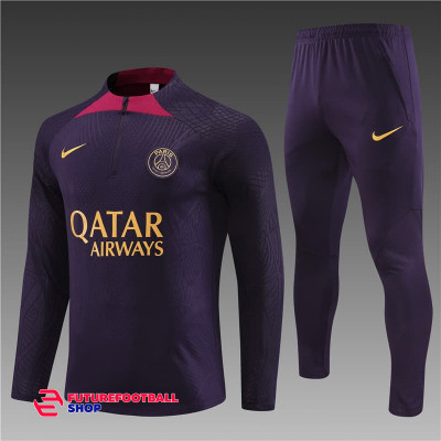 Тренировочный костюм ПСЖ PSG  2023-2024 (игровая версия) темно-синий