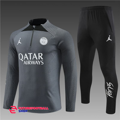 Тренировочный костюм ПСЖ PSG  2023-2024 (игровая версия) серый