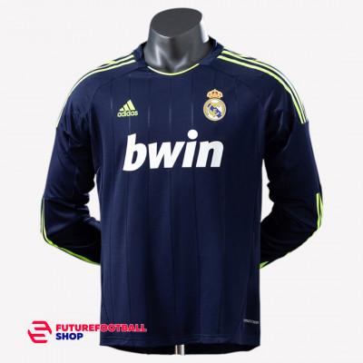 Ретро футболка Реал Мадрид 2012/13 синяя (Игровая) длинный рукав 