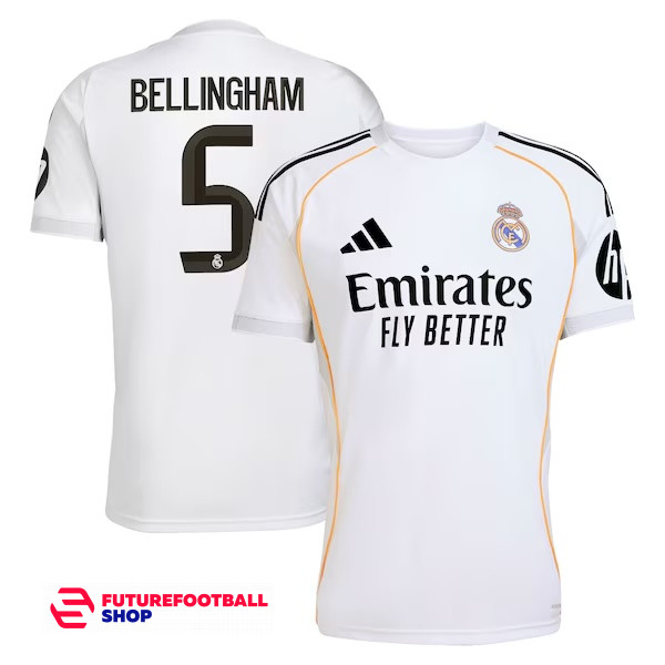 Футболка Реал Мадрид 2025/26 Bellingham #5 домашняя