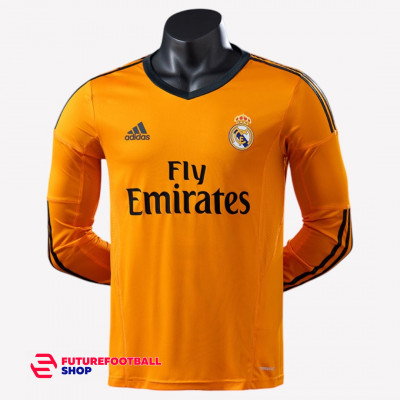 Ретро футболка Реал Мадрид 2013/14 резервная (Игровая) длинный рукав