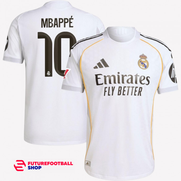 Футболка Реал Мадрид Mbappé #10 2025/26 домашняя (Игровая)