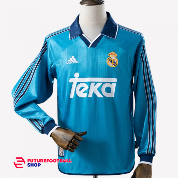 Ретро футболка Реал Мадрид 1999/00 резервная длинный рукав