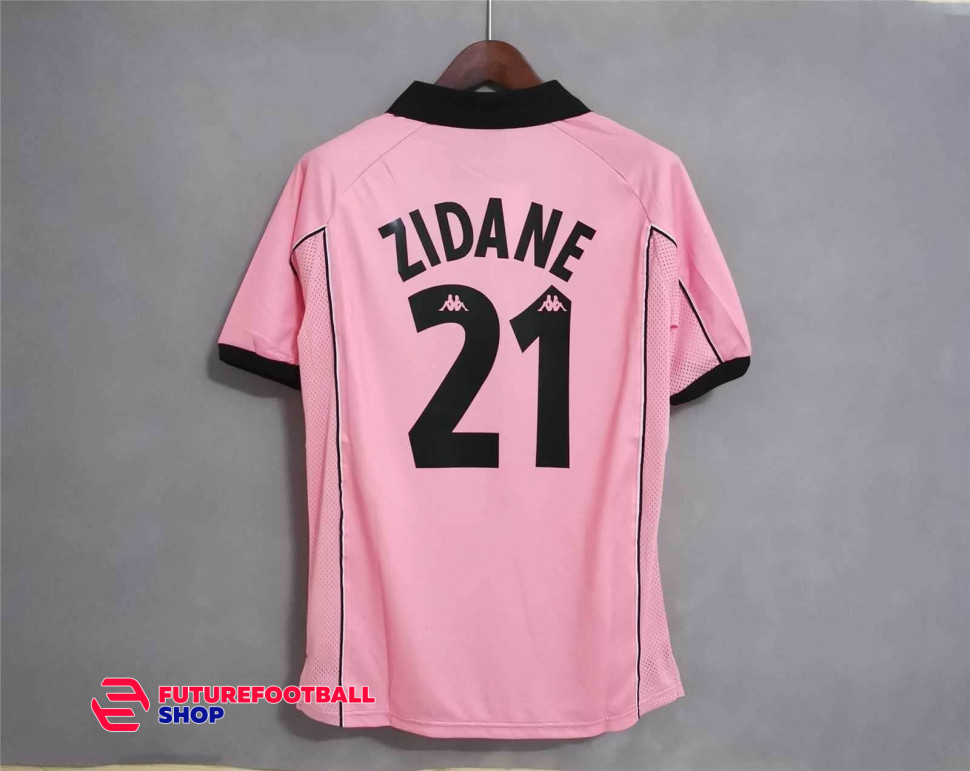 Ретро футболка ZIDANE 21 Ювентус 1997/98 Розовая купить по цене 3