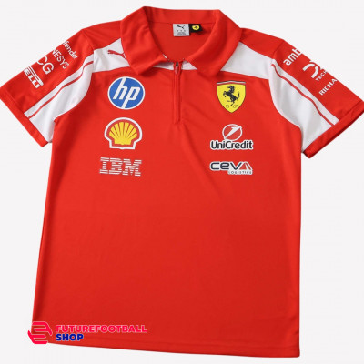 Футболка F1 Puma x Ferrari 2025 Поло Formula racing FF11