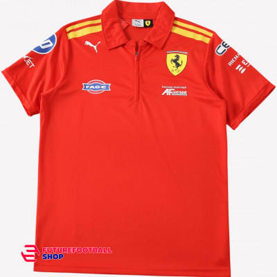 Футболка F1 Puma x Ferrari 2025 Поло Formula racing FF13